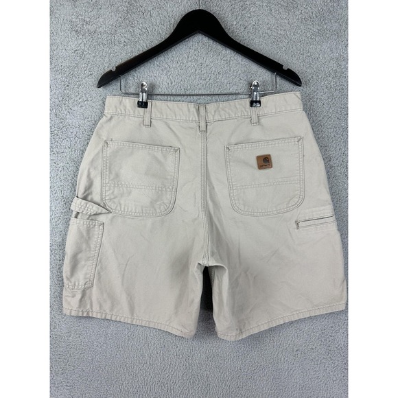 Carhartt Shorts Mens 36 Tan Original Fit B144 Work Utility Carpenter Pockets Men